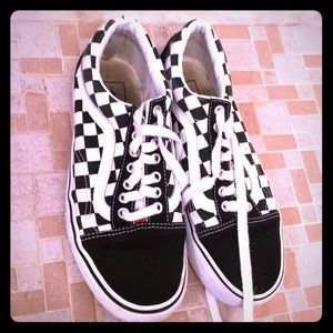 Platform Checkered Vans
